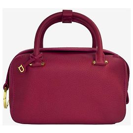 Delvaux Coolbox Women's Mini Tote Bag Burgundy Red