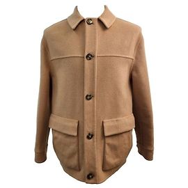 Loro Piana Brent Wollejacke Camel Braun