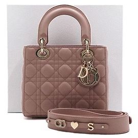 Lady Dior My ABCDior Small Tote Bag and Shoulder Bag Red