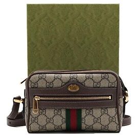 Gucci Borsa a tracolla mini Ophidia GG Supreme Marrone