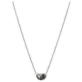 Tiffany & Co Empty Silver Necklace Silvery
