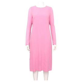 Chanel Abito rosa da donna in misto seta Rosa