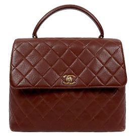 Chanel Brown Coco Handle Tote Bag Brown