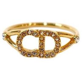 Dior Claire Ring Gold Golden