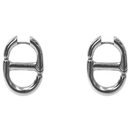 Dior Pendientes CD Silver Navy Plata