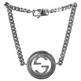 Gucci Pulseira de prata com elos redondos entrelaçados Prata