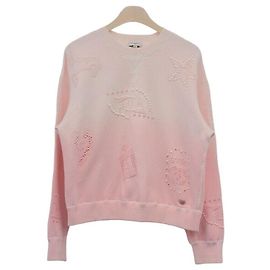 Chanel Cashmere-Strick-Sweatshirt mit Rundhalsausschnitt Rot