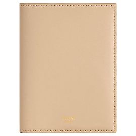 Céline Passport Cover Soft Calfskin Deep Ivory Sandcastle Brown