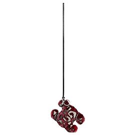 Céline Portachiavi Pom Pom Triomphe in vitello shearling rosso Rosso
