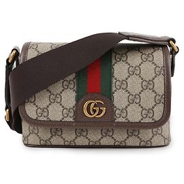 Gucci Ophidia Mini Crossbody-Tasche Braun