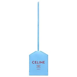 Céline Cloche Clé Takeaway Soft Lambskin Blue Sky Red Blu