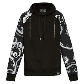 Versace Sudadera con capucha Regular-Fit Chromo Couture Negro