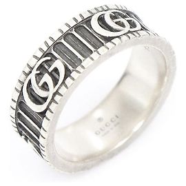 Gucci GG Marmont breiter Ring in Silber Silber