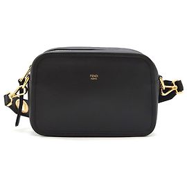 Fendi Borsa Camera in vitello nero Nero