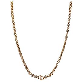 Dior Collier Cubic CD Gold Doré