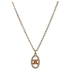 Céline Collier Triomphe Round Cubic Or Doré