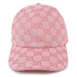 Gucci Canvas Baseball Cap Pink
