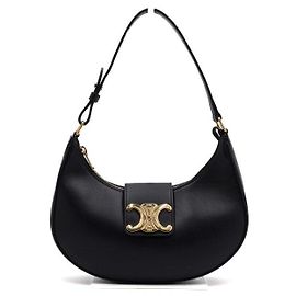 Céline Sac à épaule Medium Triomphe Ava Noir