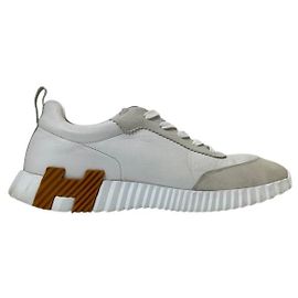Hermès Bouncing Sneakers Blanc Mesh White Weiß