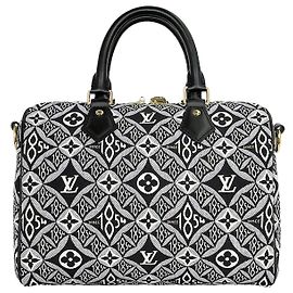Louis Vuitton Speedy Bandoulière Black Weiß