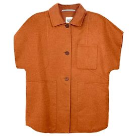 Hermès Sleeveless Cashmere Jacket Orange Orange