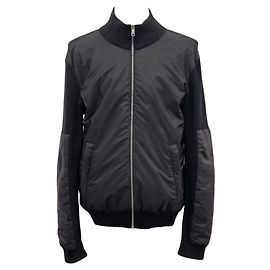 Prada Wollstrick-Cardigan mit Reißverschluss Schwarz