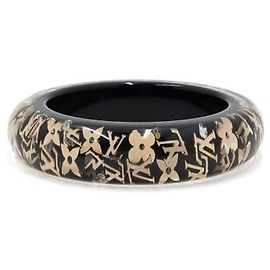 Louis Vuitton Black Women's Bangle Bracelet Black