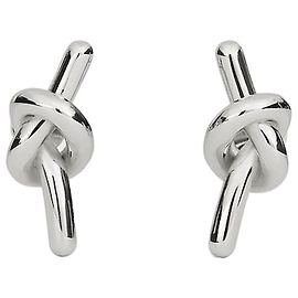 Céline Note Stud Ottone Finitura Rodio Argento Argento