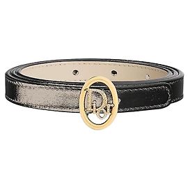 Dior Wendelgürtel Black Cream Smooth Calfskin Weiß