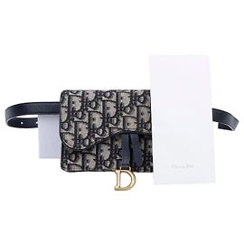 Dior Oblique Saddle Gürteltasche Blau Blau
