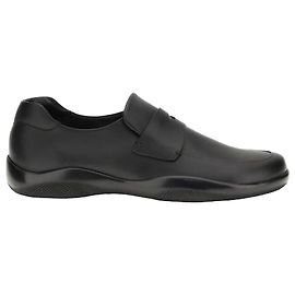Prada Leather Loafers Black