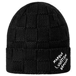 Louis Vuitton Damier Snug Beanie Black Black