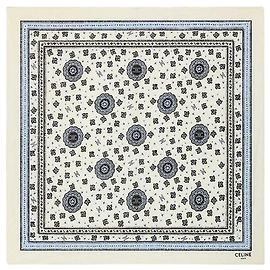 Céline Bandana Cotton Vanilla/Grey/Black Marrone