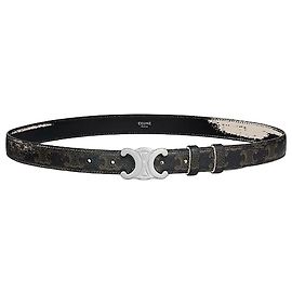 Céline Triomphe Gürtel Triomphe Canvas Black Schwarz