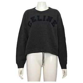 Céline Athletic Strickoberteil für Damen aus Kaschmir-Mischung Schwarz