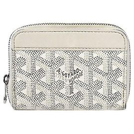 Goyard White Mini Wallet White