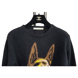 Balenciaga DOG Strickkleid Schwarz Schwarz