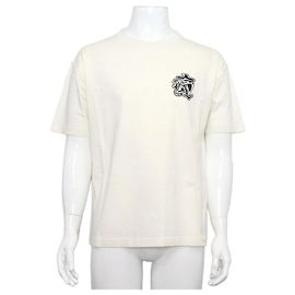 Louis Vuitton Camiseta de manga corta para hombre de algodón con estampado Smoke Blanco