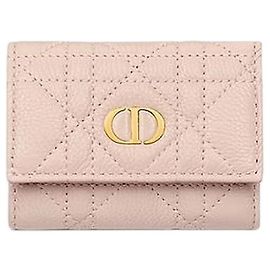 Dior Wallet Powder Pink Soft Cannage Calfskin Pink