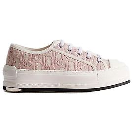 Dior Baskets Walk'n' Platform Nude Oblique Embroidery Cotton Marron