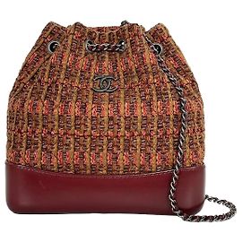 Chanel Gabrielle Small Backpack Multi Burgundy Red