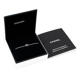 Chanel Pulseira Feminina Coco Crush acolchoada em ouro branco com diamantes Carat Preto
