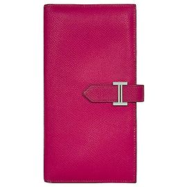 Hermès Long Wallet Stamp Pink