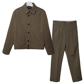 Loro Piana Unbenutztes Collin Blouson Hose Set Größe Braun