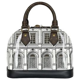 Louis Vuitton Alma BB Black White Weiß