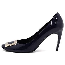 Roger Vivier Décolleté trombetta in vernice blu da donna Blu