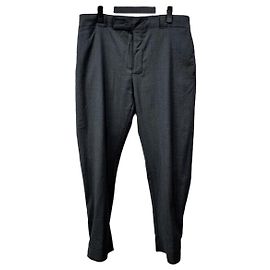 Prada Men's Wool Pants Silvery