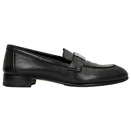 Hermès Paris Loafers Black Black