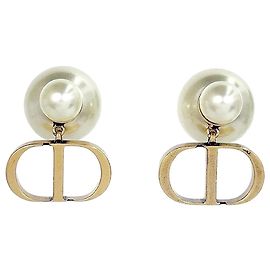 Dior Pendientes Tribal Pearl Antique Blanco
