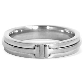 Tiffany & Co Anillo estrecho de oro blanco Blanco